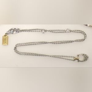 Coach Signatue C Silver Tone Necklace